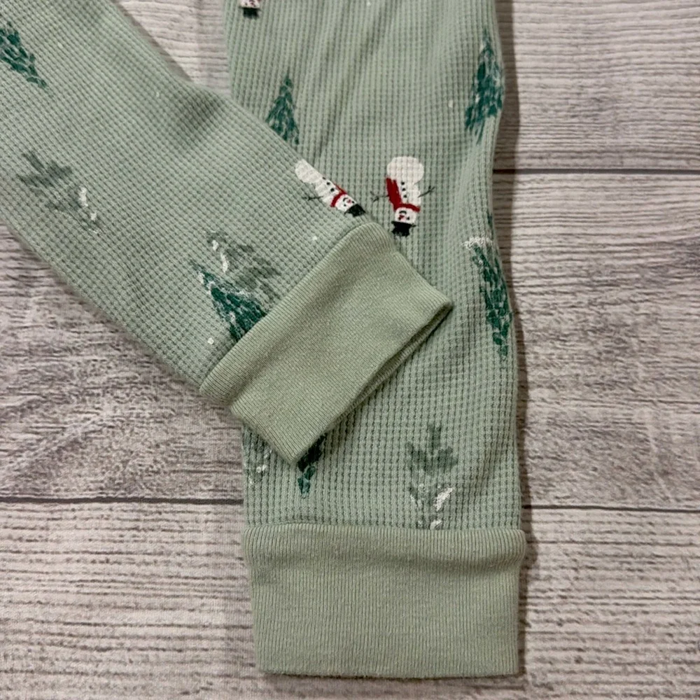 Carter's Toddler Girls Green Snowman Pajama Set